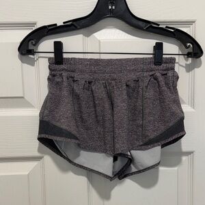 Lululemon Heather Deep Purple and Gray Shorts